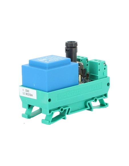 Woertz 45220C/2 Miniature Regulated Power Supply th 35 230v ac 24vdc